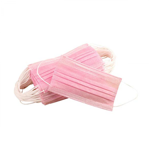Disposable face mask Pink 10pcs